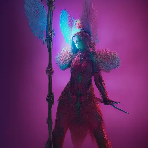 03586-2512826423-titania waframe battle armor realistic photo anaglyph agtie, highly detailed, halo light, bokeh, vivid colors, greens and blues,.webp